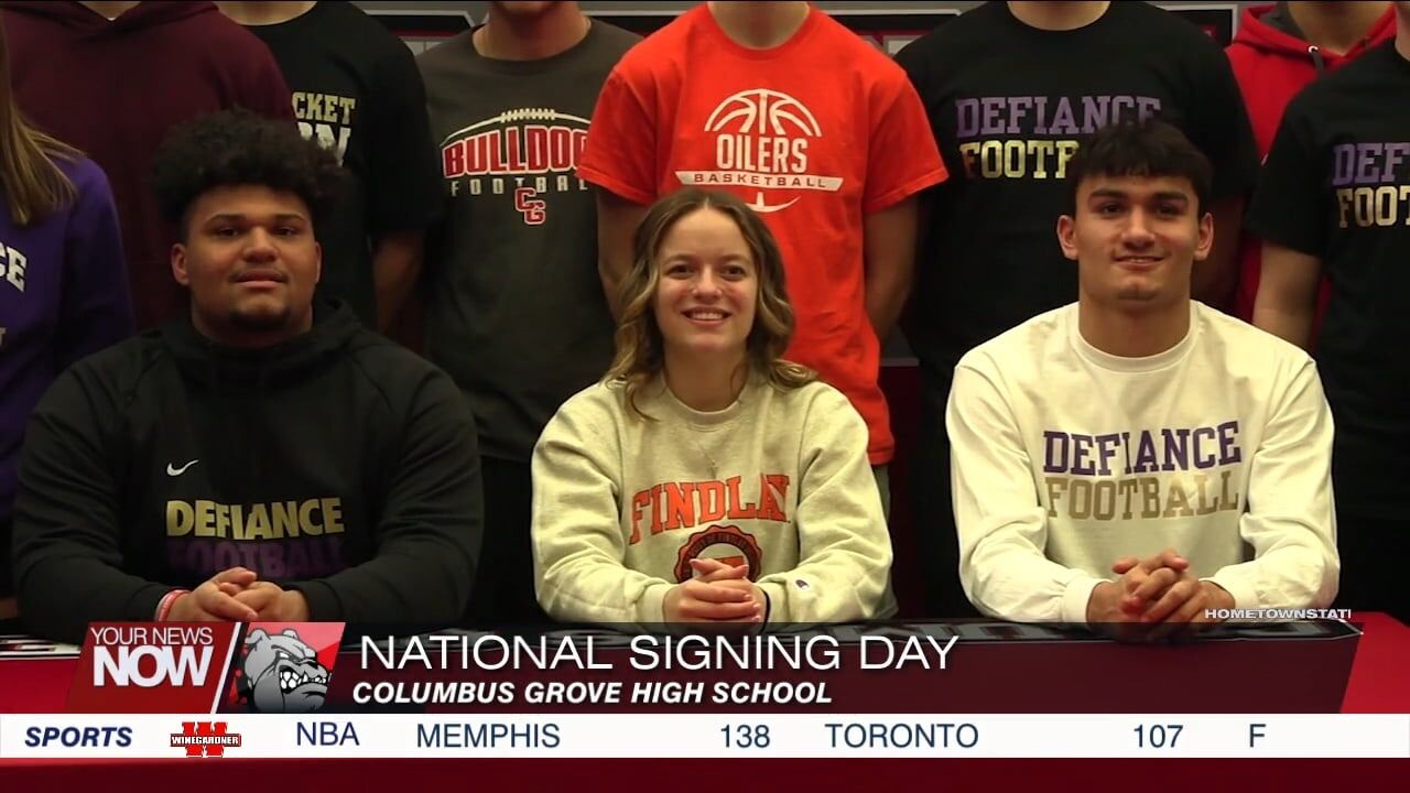 Columbus Grove trio signs letters of intent on National Signing Day